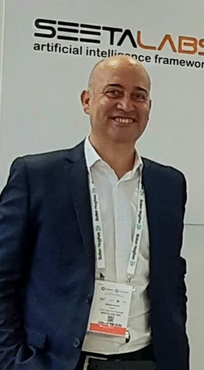 Massimiliano Vurro at the Seetalabs stand, CIGRE Session, Paris 2022
